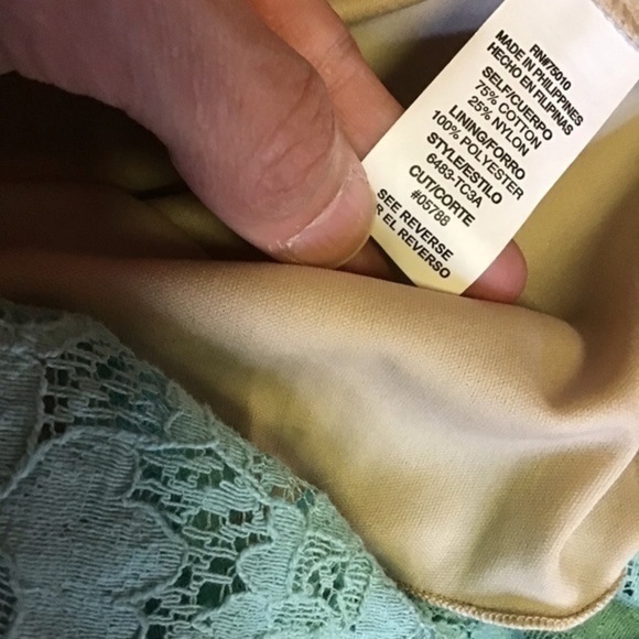 Jodi Kristopher NWT Mint green lace sun dress - Picture 5 of 11